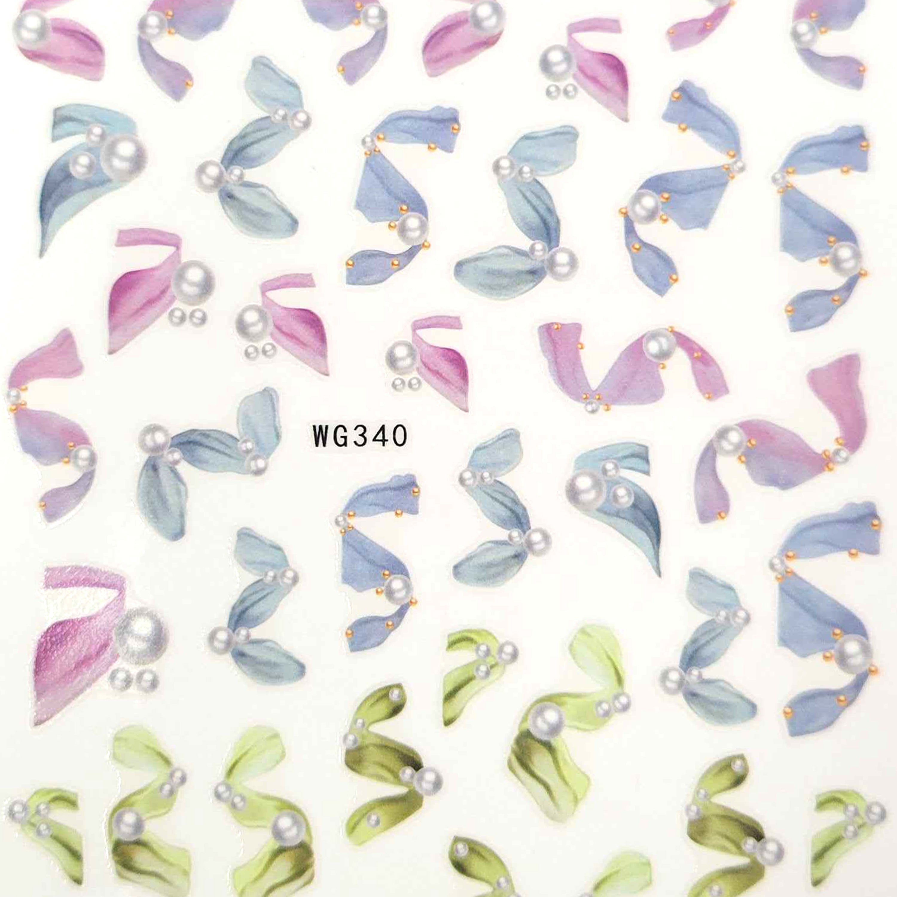 Abstract Nail Art Stickers - Bio Seaweed Gel USA