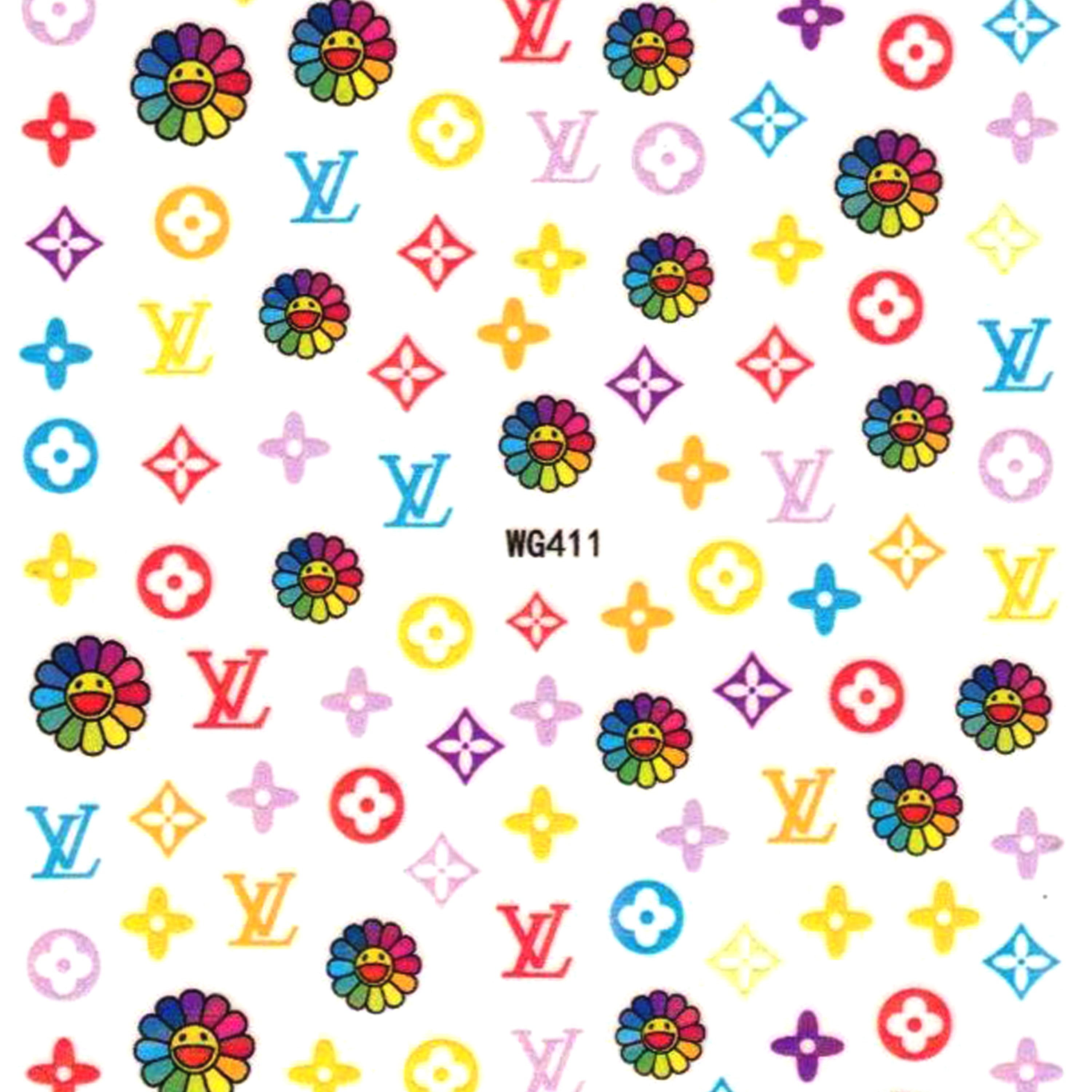 Floral Nail Art Stickers - Bio Seaweed Gel USA