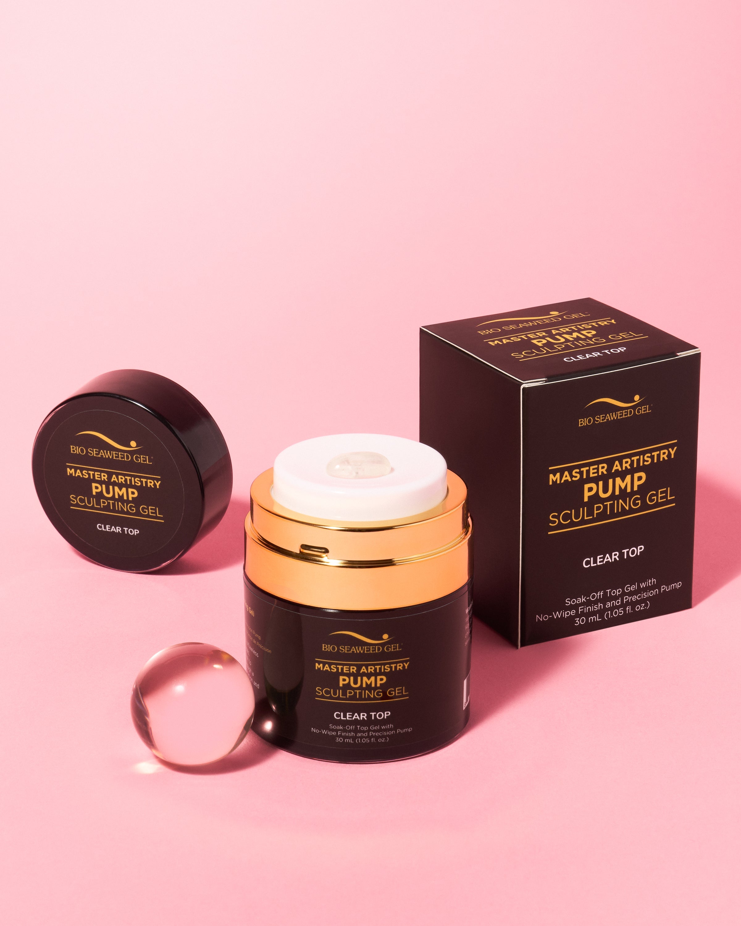 Master Artistry Pump Clear No - Wipe Top Sculpting Gel - Bio Seaweed Gel USA