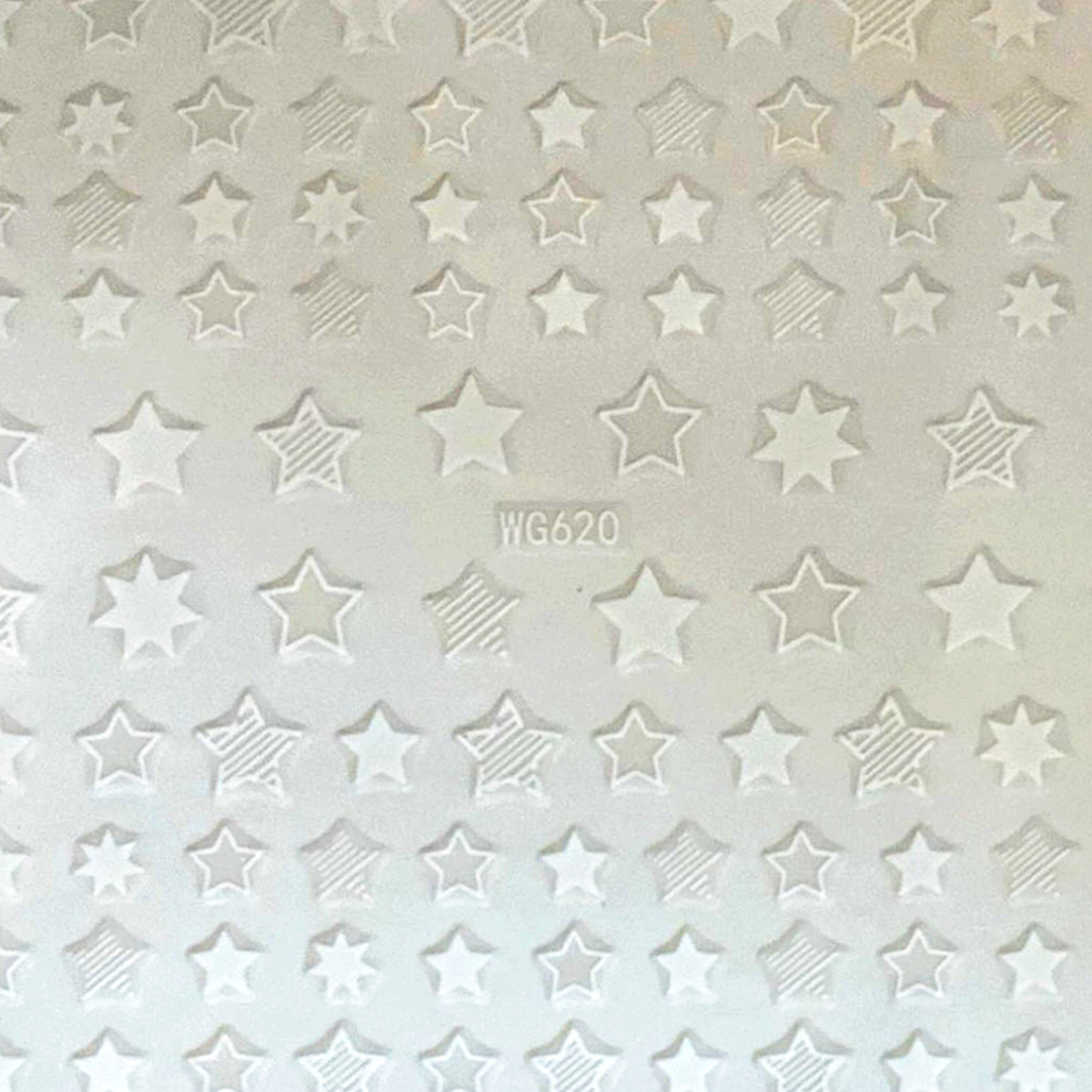 Starry Nail Art Stickers - Bio Seaweed Gel USA