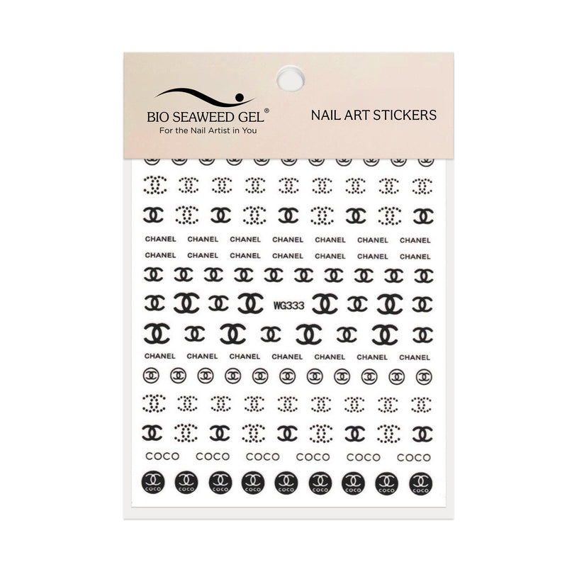 Coco Love Nail Art Stickers - Bio Seaweed Gel USA