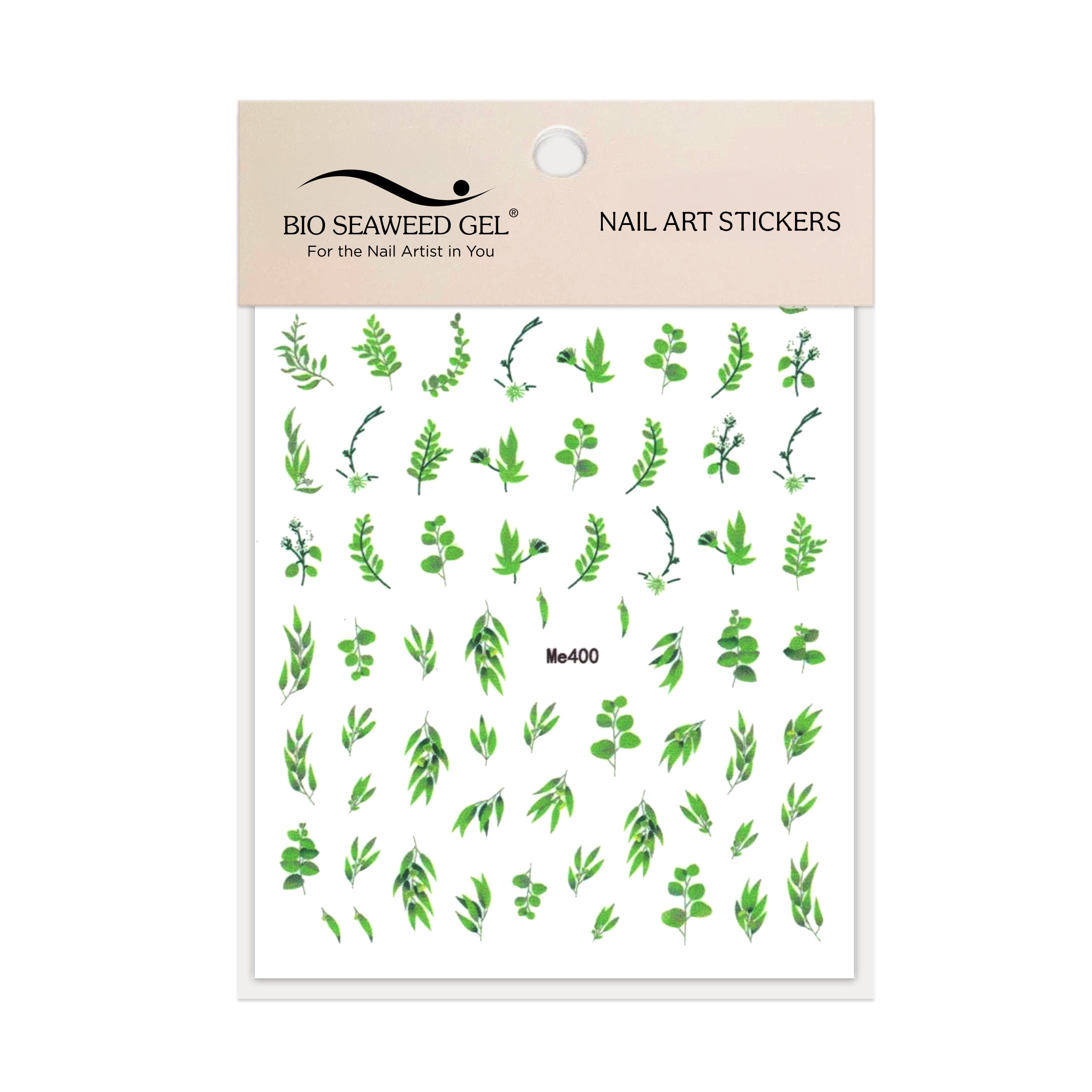Floral Nail Art Stickers - Bio Seaweed Gel USA