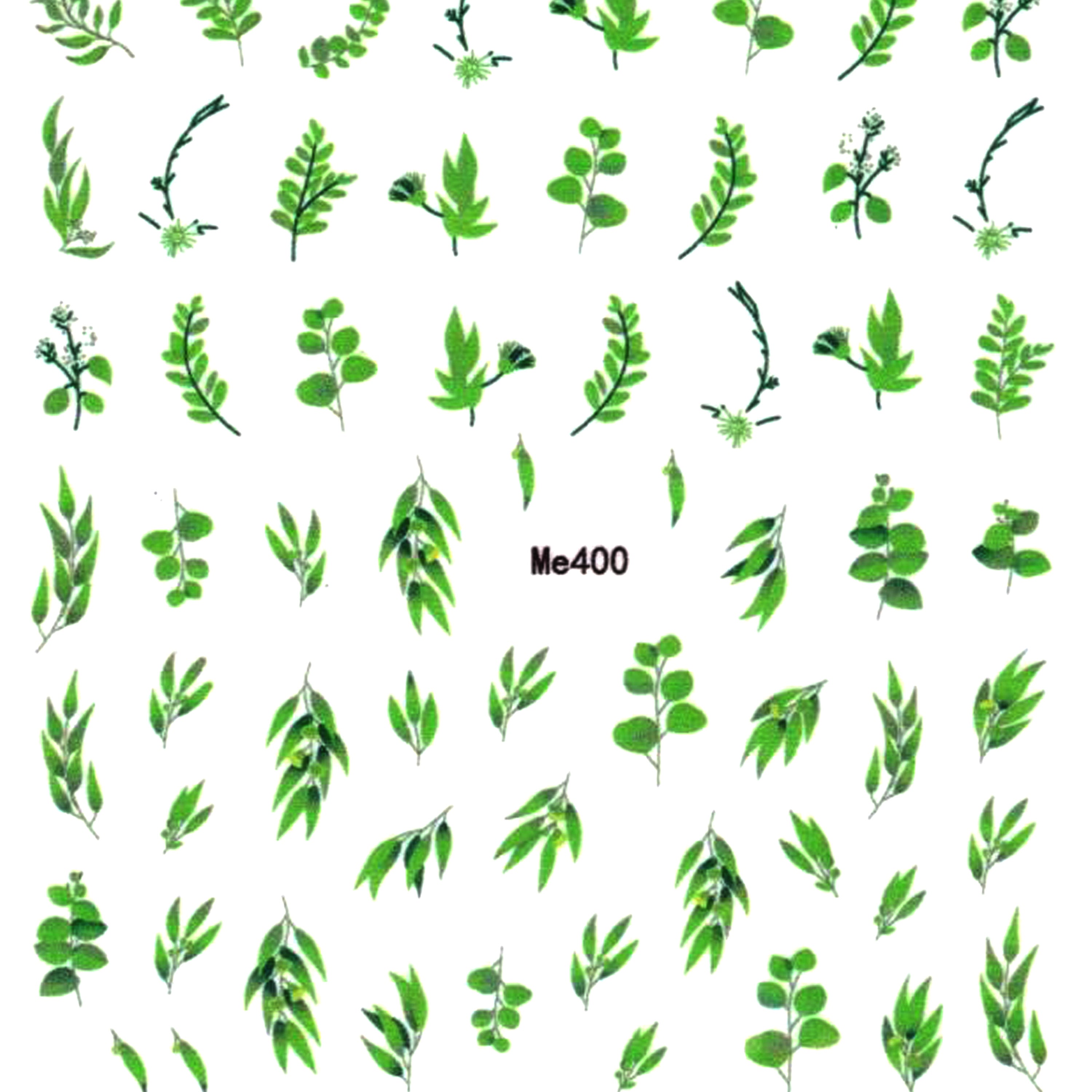 Floral Nail Art Stickers - Bio Seaweed Gel USA