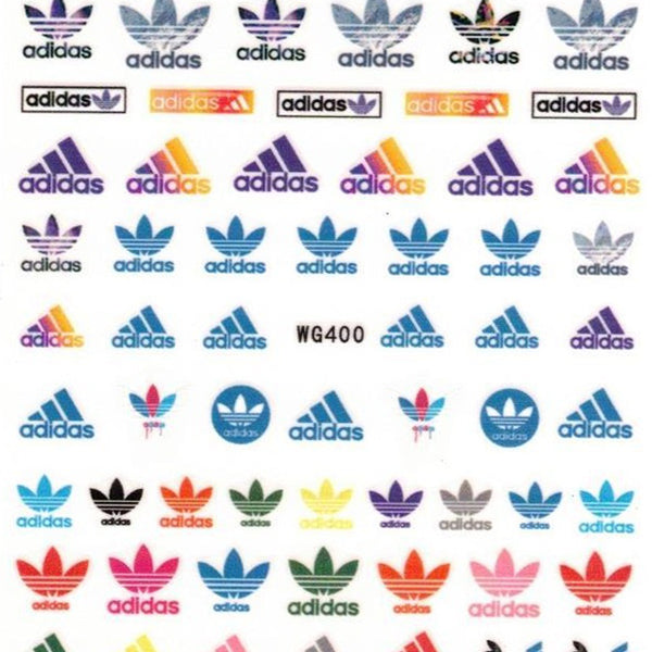 Sporty Three Stripes Nail Art Stickers - Bio Seaweed Gel USA