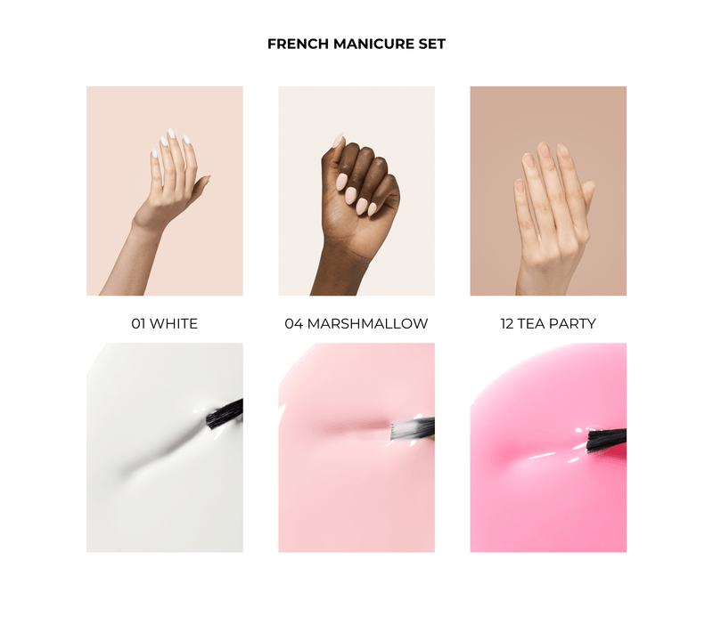 French Manicure Set - Bio Seaweed Gel USA
